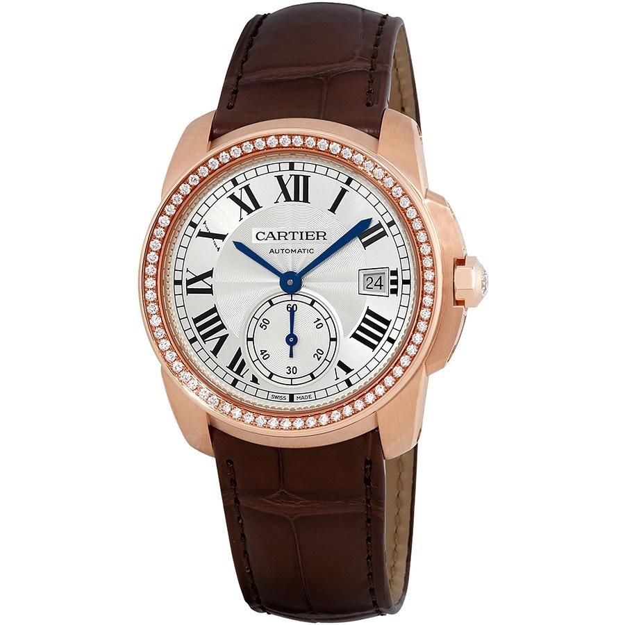Cartier Men's WF100013 Calibre De Cartier Brown Leather Watch