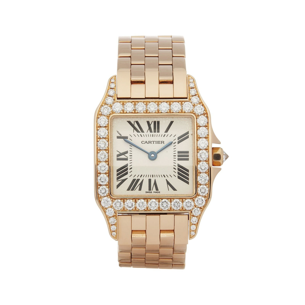 Cartier Women's WF9007Z8 Santos Demoiselle Rose Gold-Tone 18kt Rose Gold Watch