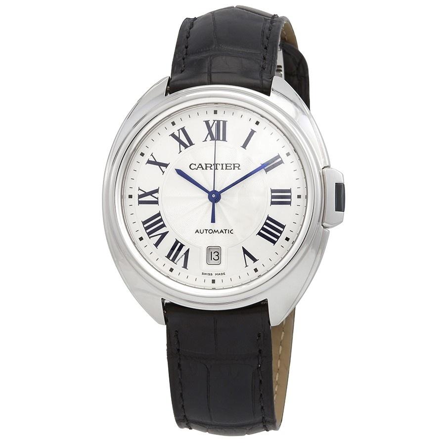 Cartier Men's WGCL0005 Cle De Cartier Black Leather Watch