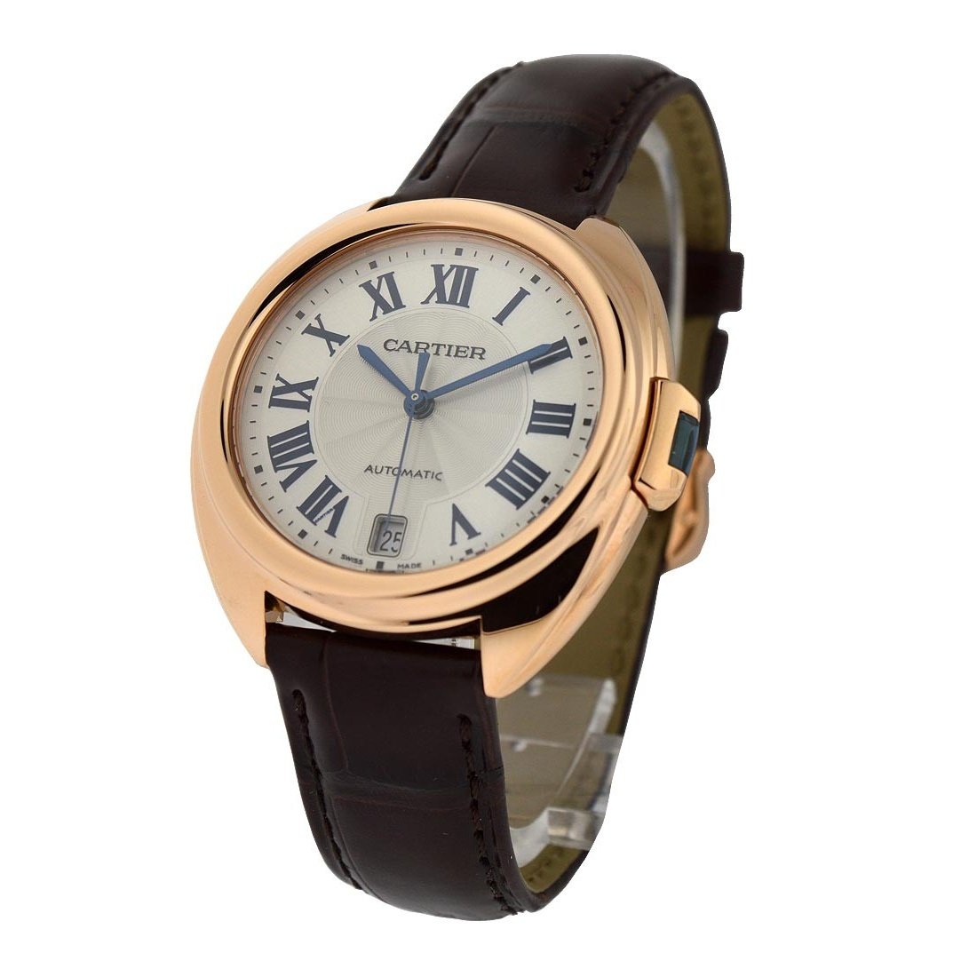Cartier Women&#39;s WGCL0013 Cle De Cartier Brown Leather Watch