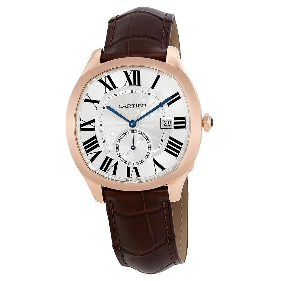 Cartier Women&#39;s WGNM0003 Drive De Cartier Brown Leather Watch