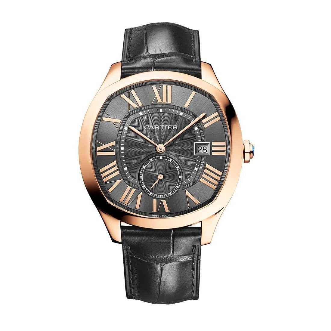 Cartier Men's WGNM0004 Drive De Cartier Black Leather Watch