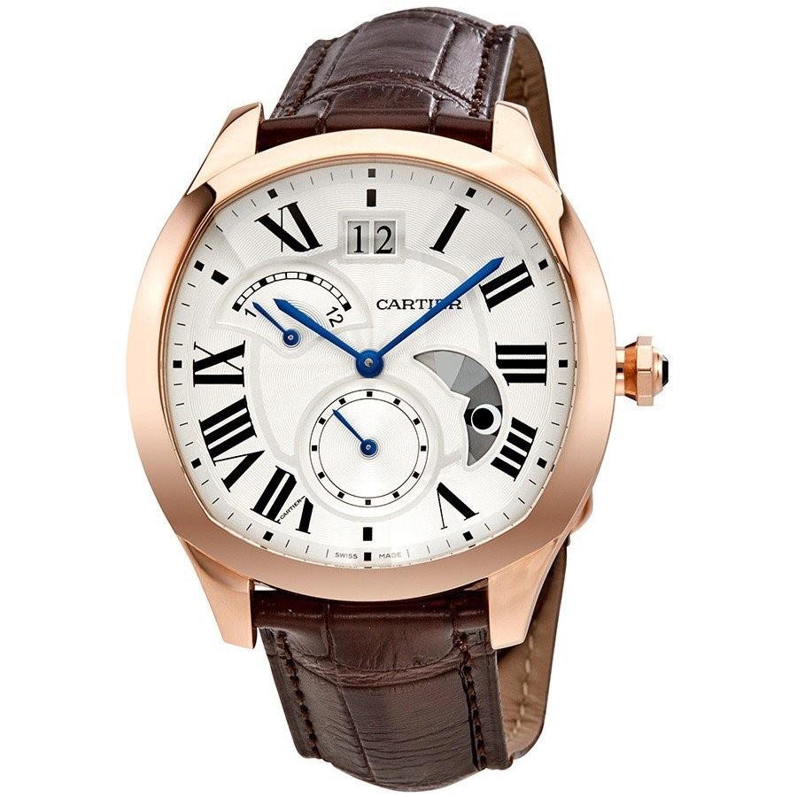 Cartier Men's WGNM0005 Drive De Cartier Brown Leather Watch