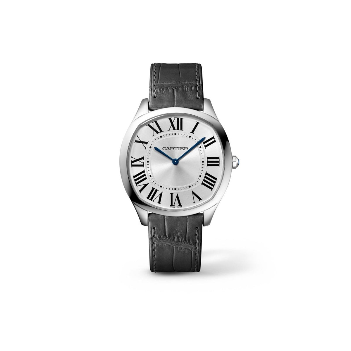 Cartier Men's WGNM0007 Drive De Cartier Grey Leather Watch