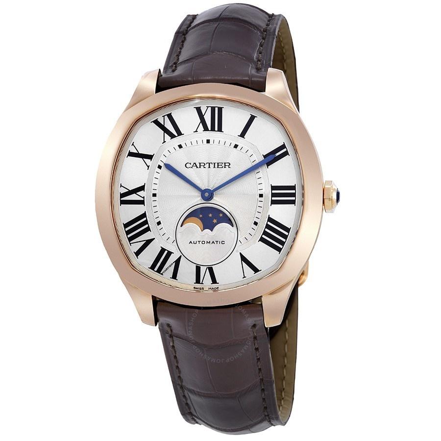 Cartier Men's WGNM0008 Drive De Cartier Brown Leather Watch
