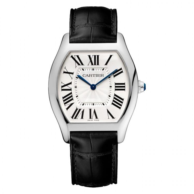 Cartier Men's WGTO0003 Tortue Black Leather Watch