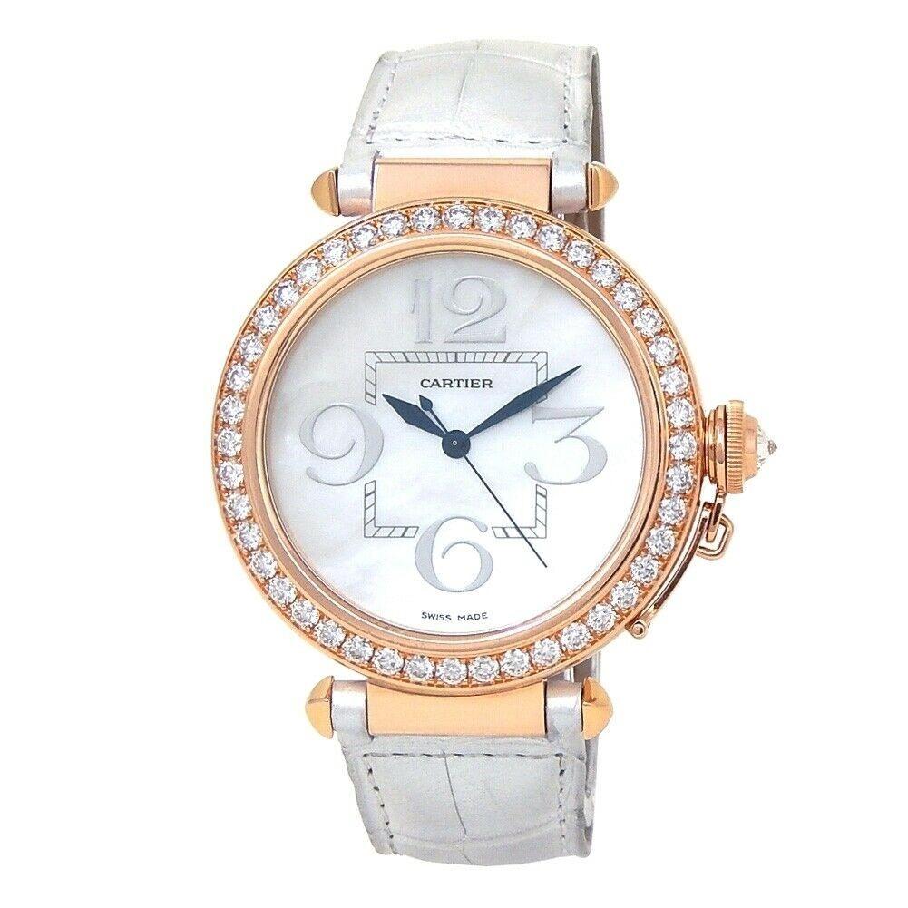 Cartier Women's WJ124005 Pasha White Leather Watch