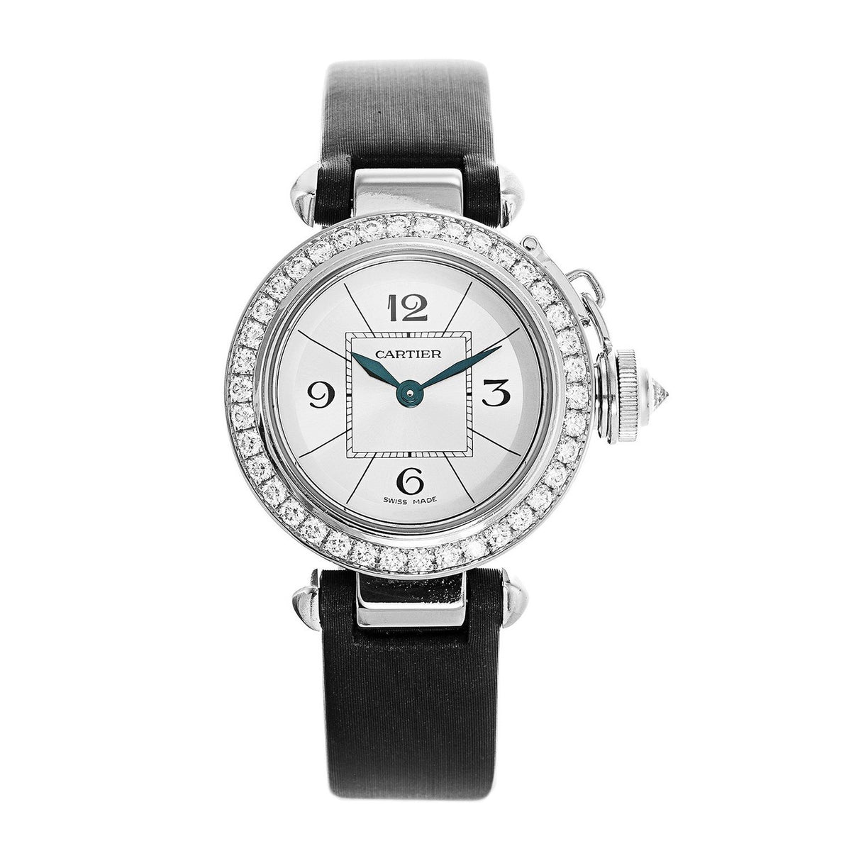 Cartier Women's WJ124027 Pasha Black Synthetic Watch