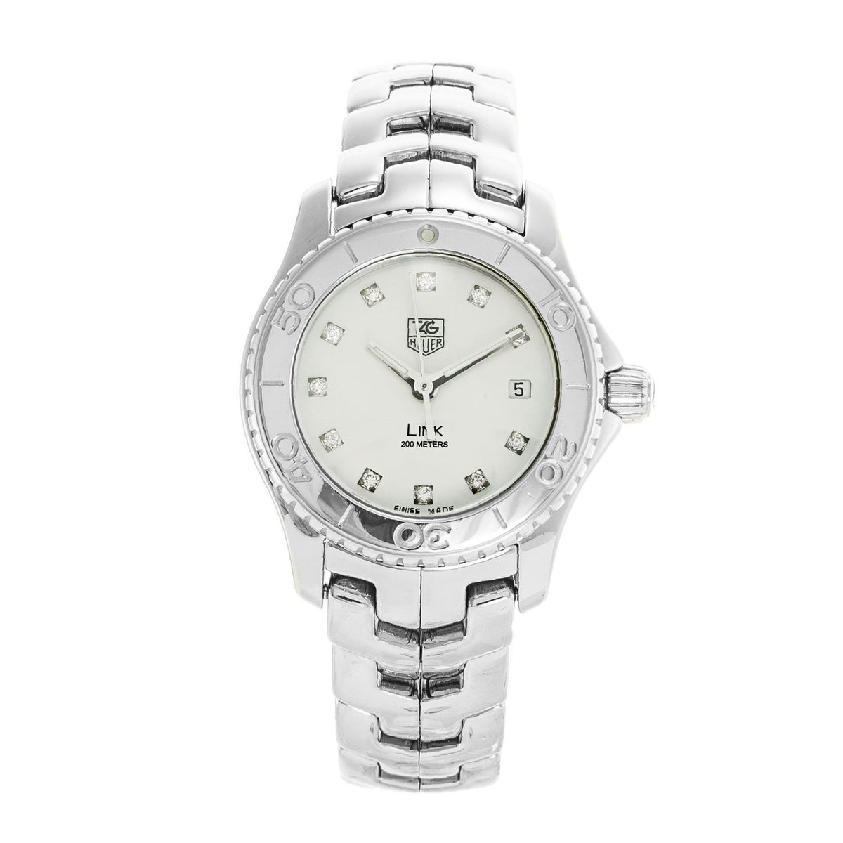 Tag Heuer Women&#39;s WJ1319.BA0572 Link Diamond Stainless Steel Watch