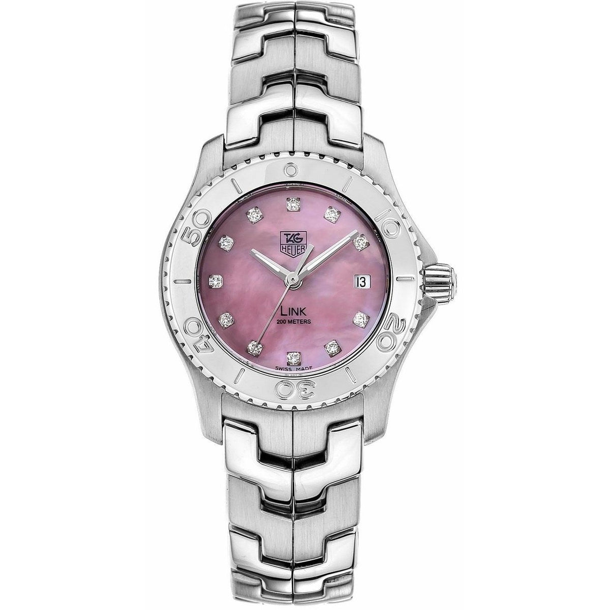 Tag Heuer Women&#39;s WJ131C.BA0573 Link Diamond Stainless Steel Watch