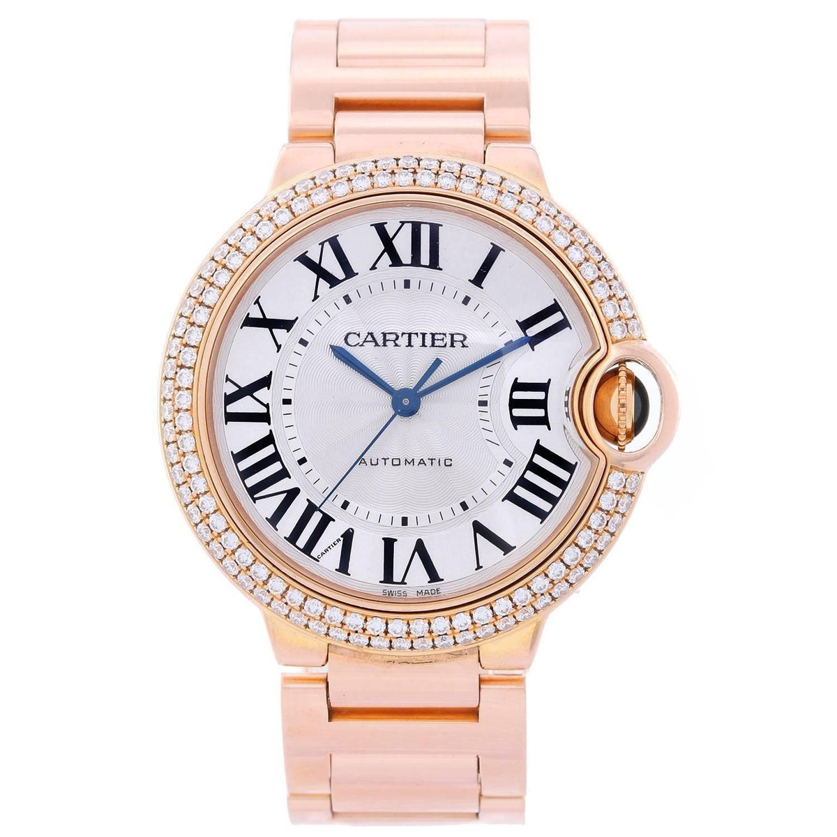 Cartier Women&#39;s WJBB0005 Ballon Bleu Rose Gold-Tone Stainless Steel Watch