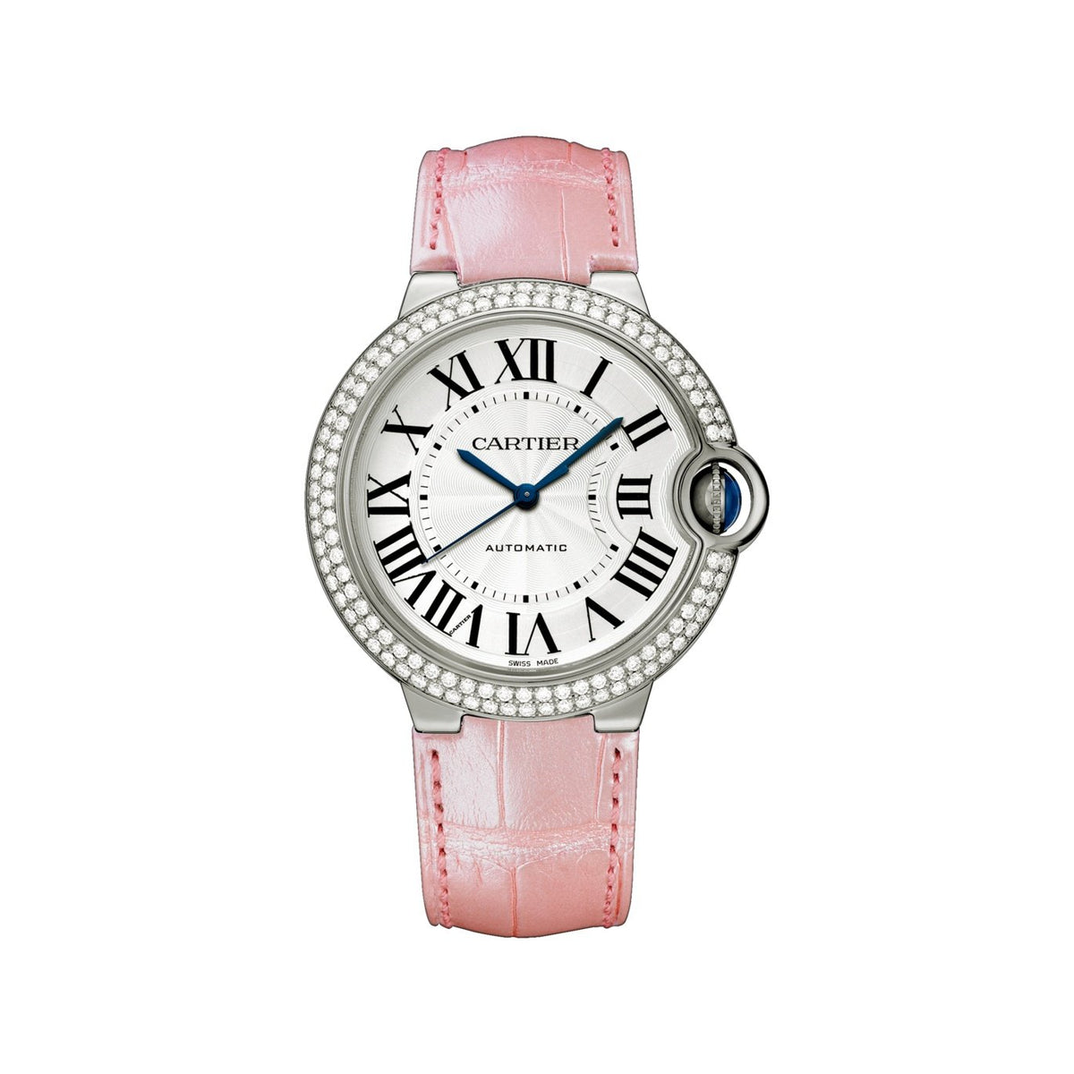 Cartier Women's WJBB0011 Ballon Bleu Pink Leather Watch