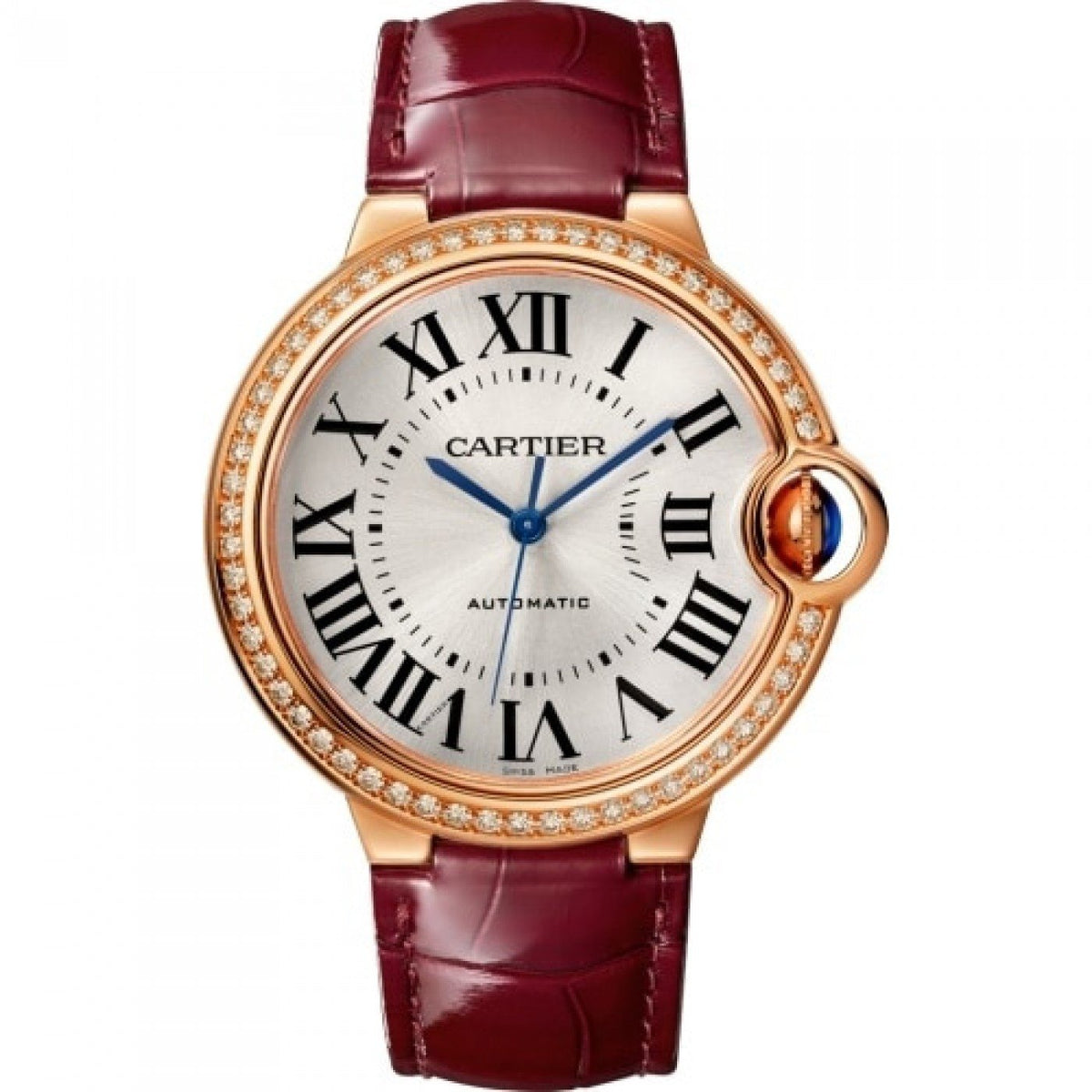 Cartier Women's WJBB0034 Ballon Bleu Burgundy Leather Watch
