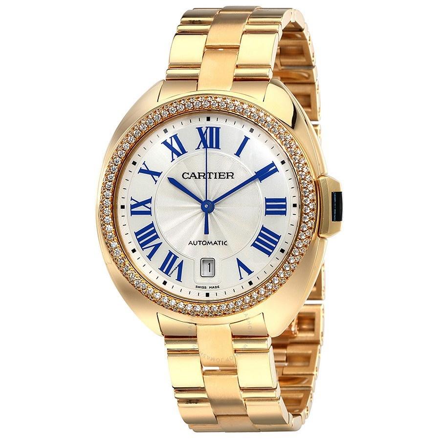 Cartier Women&#39;s WJCL0010 Cle De Cartier Gold-Tone Stainless Steel Watch