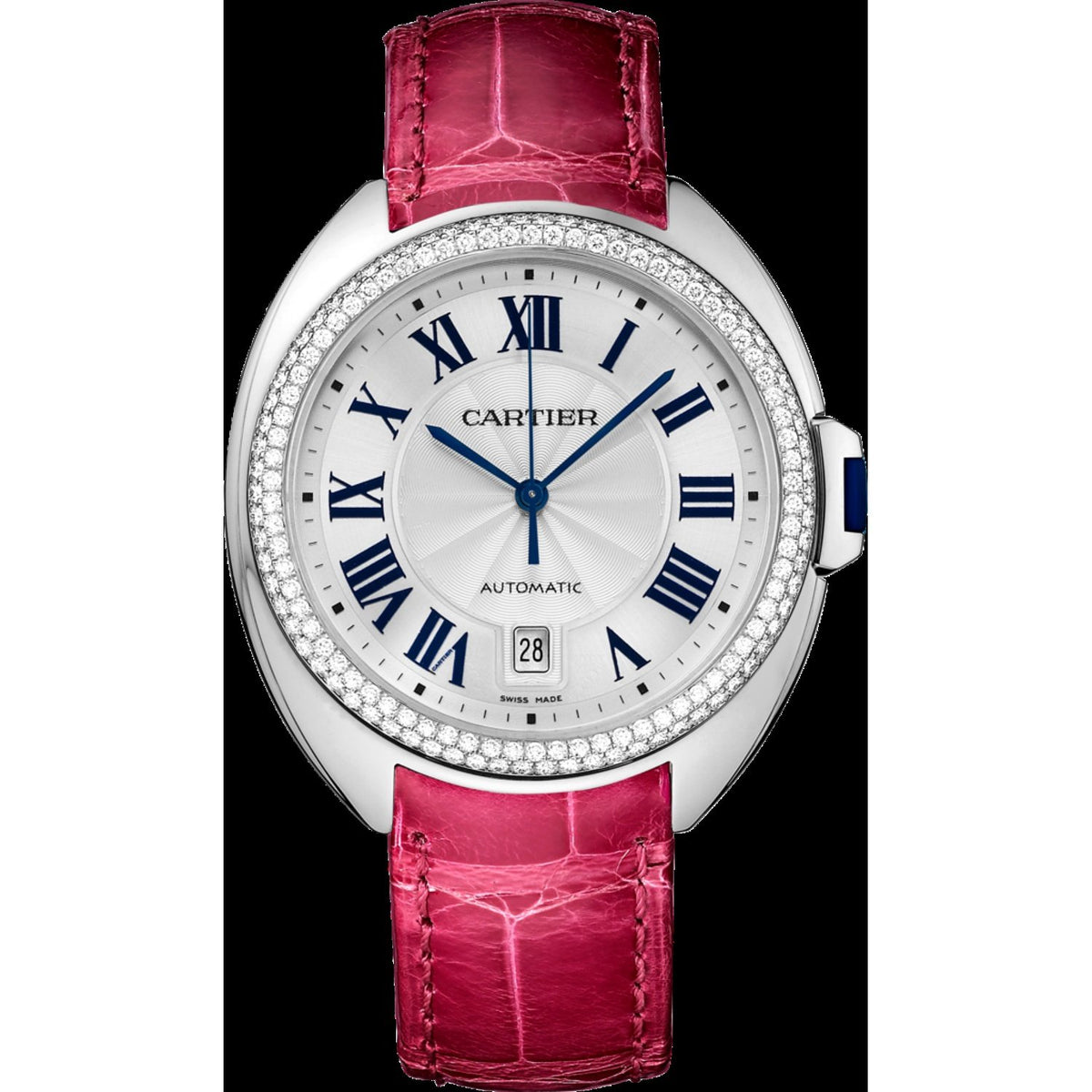 Cartier Women's WJCL0011 Cle De Cartier Pink Leather Watch