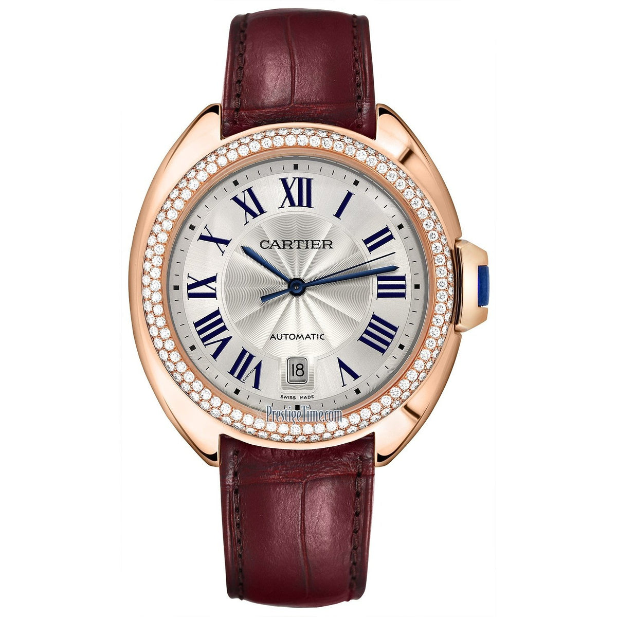 Cartier Women's WJCL0012 Cle De Cartier Red Leather Watch