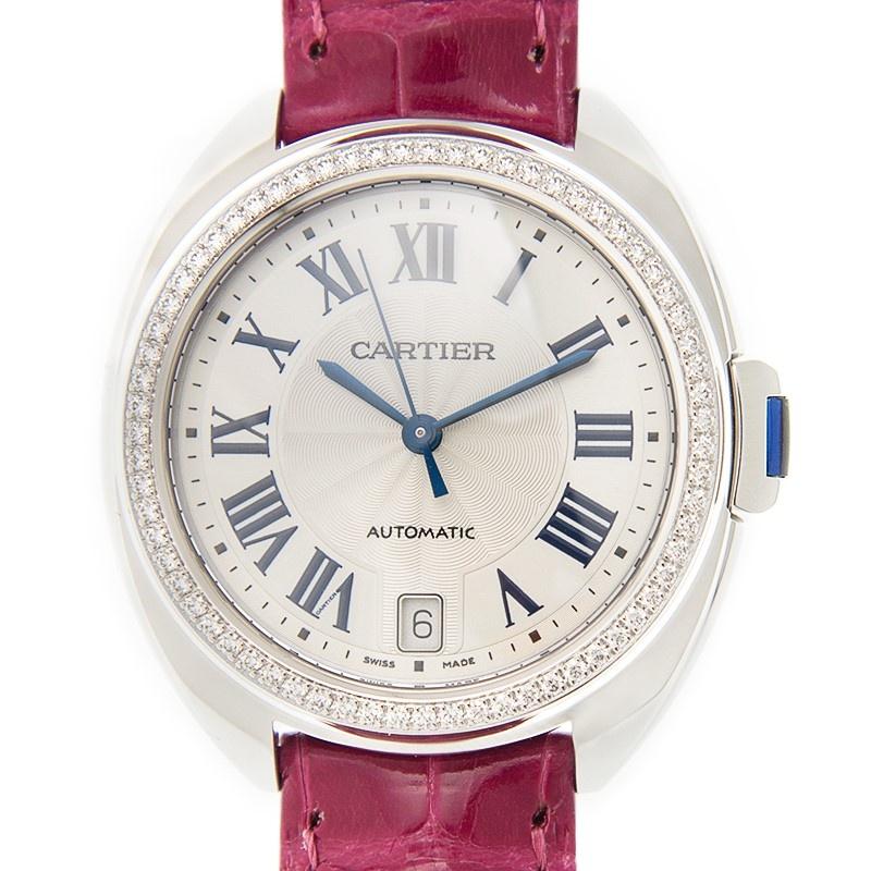 Cartier Women's WJCL0014 Cle De Cartier Pink Leather Watch