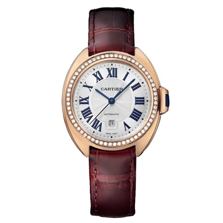 Cartier Women's WJCL0016 Cle De Cartier Red Leather Watch