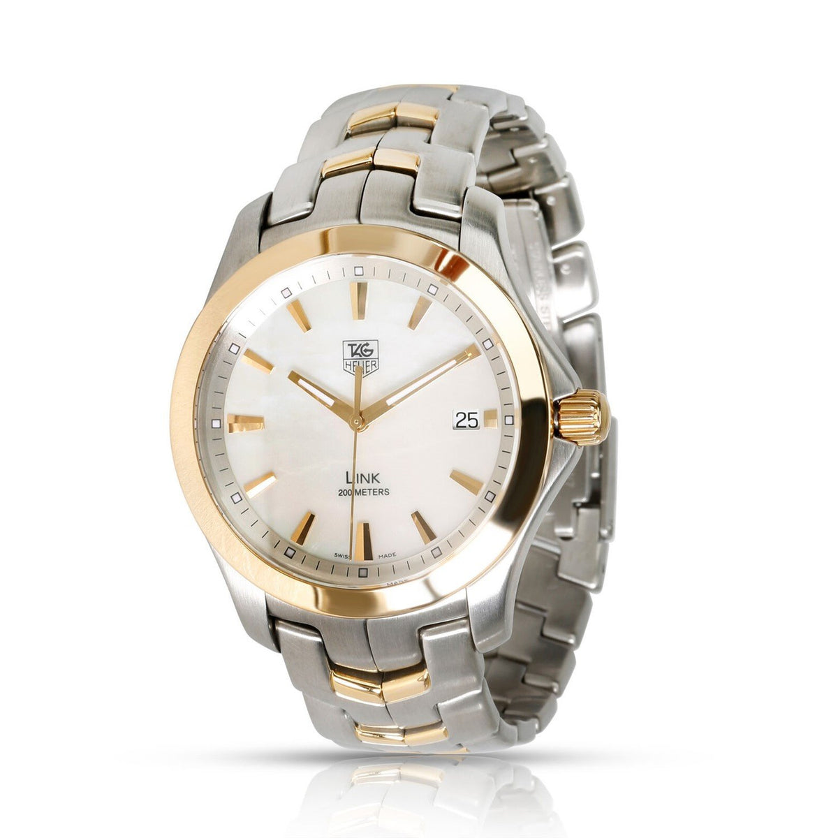 Tag Heuer Men&#39;s WJF1152.BB0579 Link Two-Tone 18kt Gold And Stainless Steel Watch