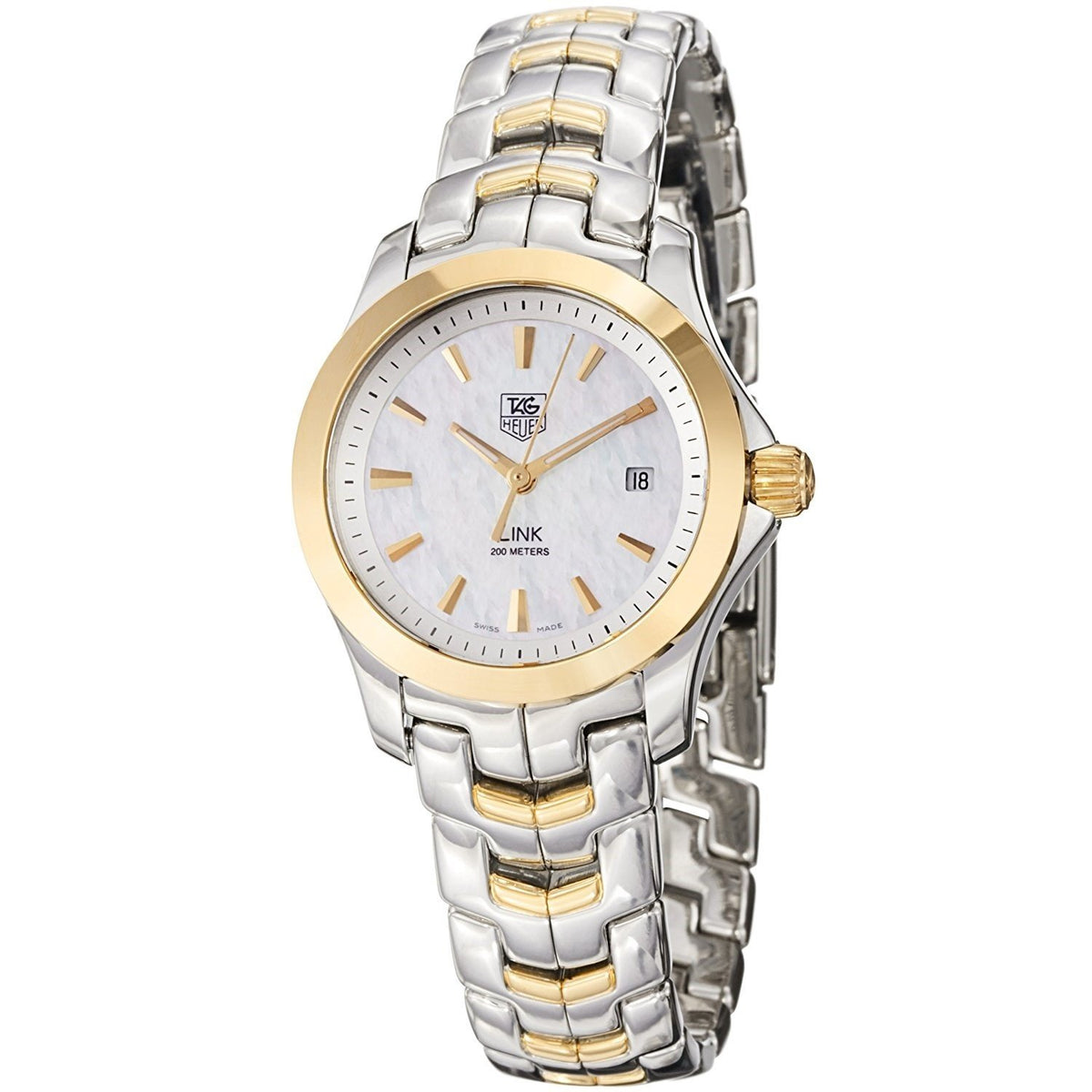 Tag Heuer Women&#39;s WJF1352.BB0581 Link 18kt Yellow Gold Two-Tone Stainless Steel and Gold Watch