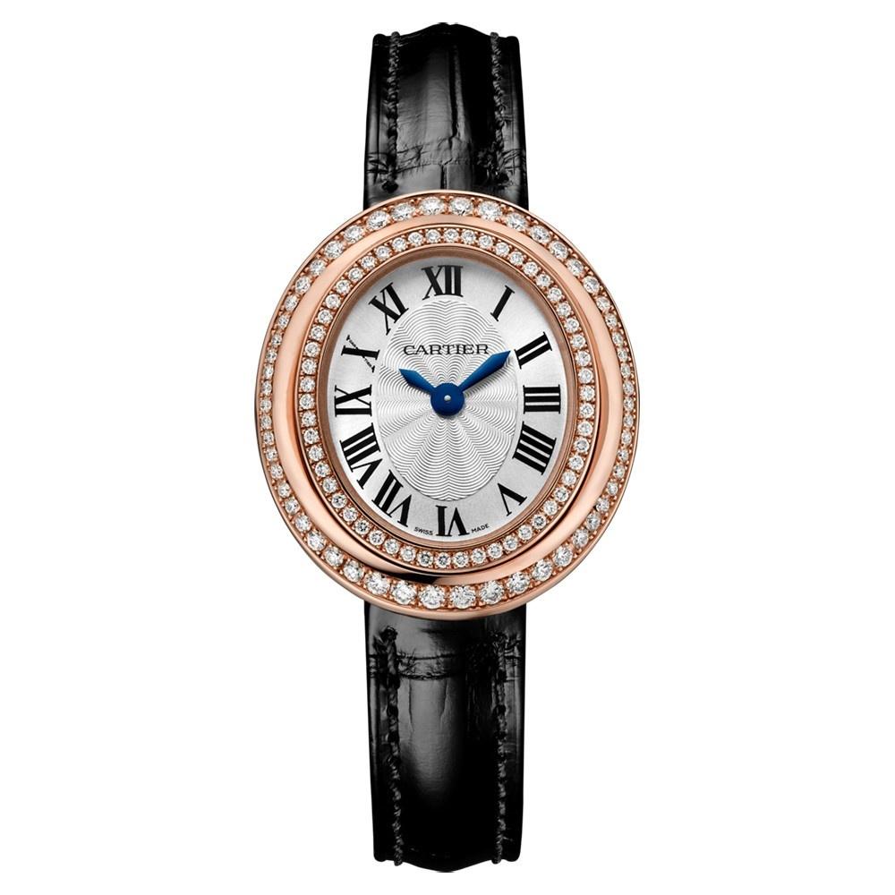 Cartier Women's WJHY0003 Hypnose Black Leather Watch