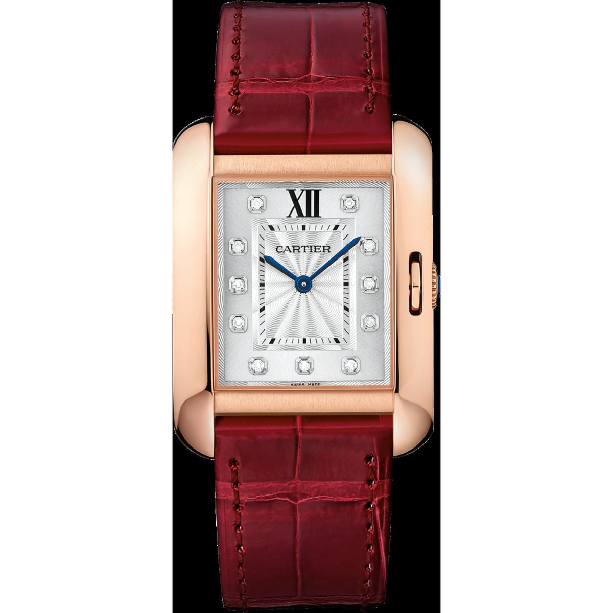 Cartier Women's WJTA0009 Tank Red Leather Watch