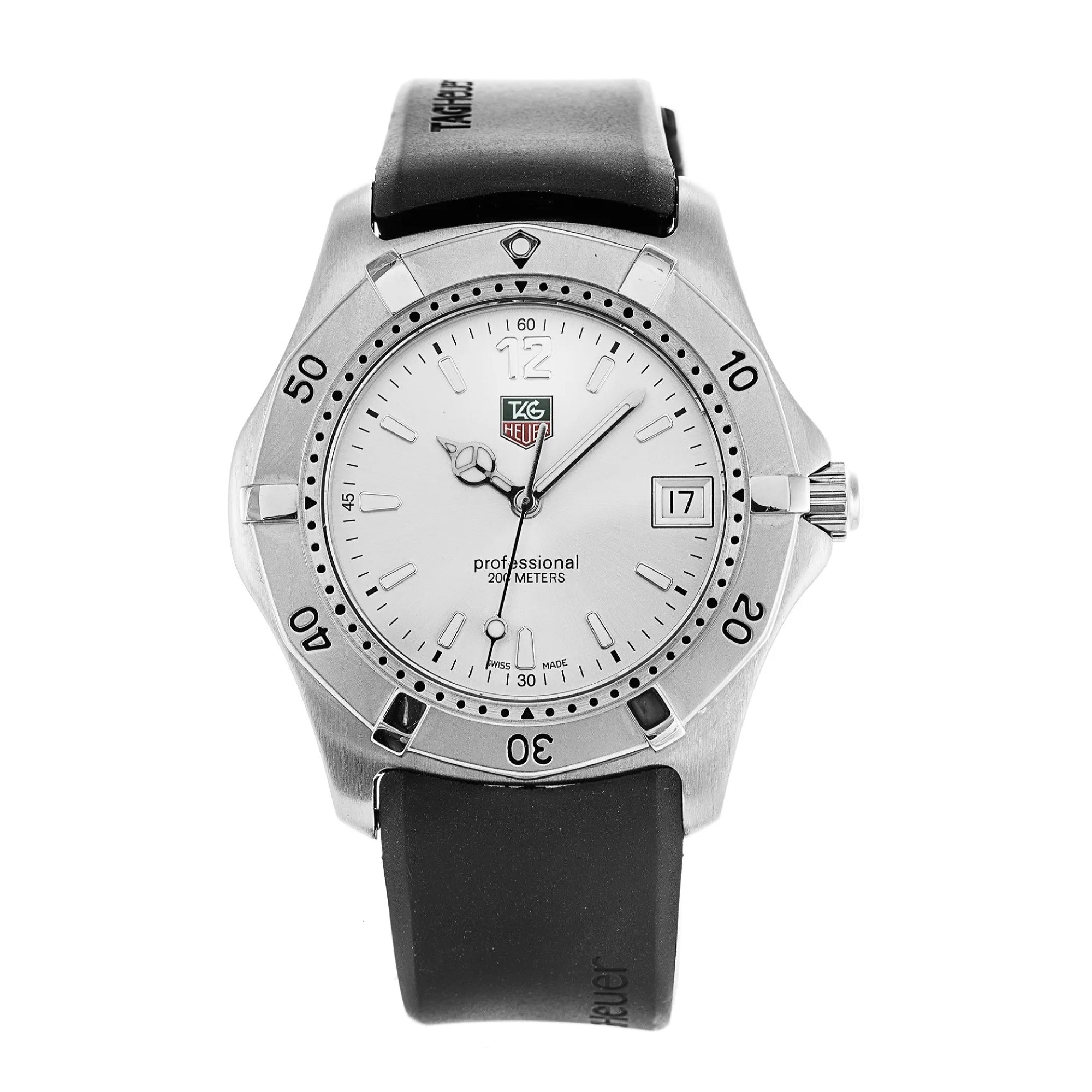 Tag Heuer Men's 2000 Classic Black Rubber Watch Bezali