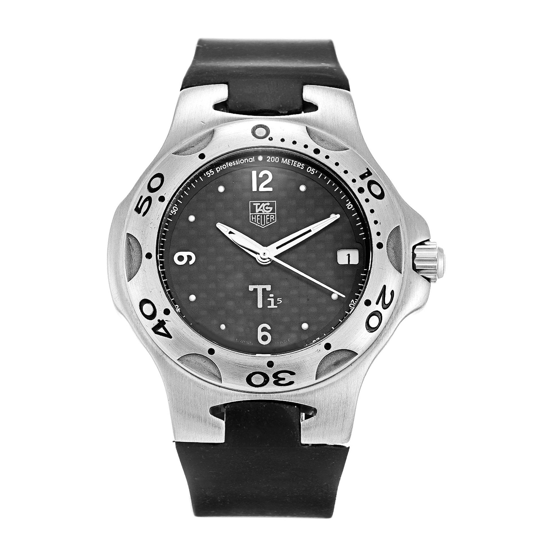 Tag Heuer Men's Kirium Black Rubber Watch Bezali