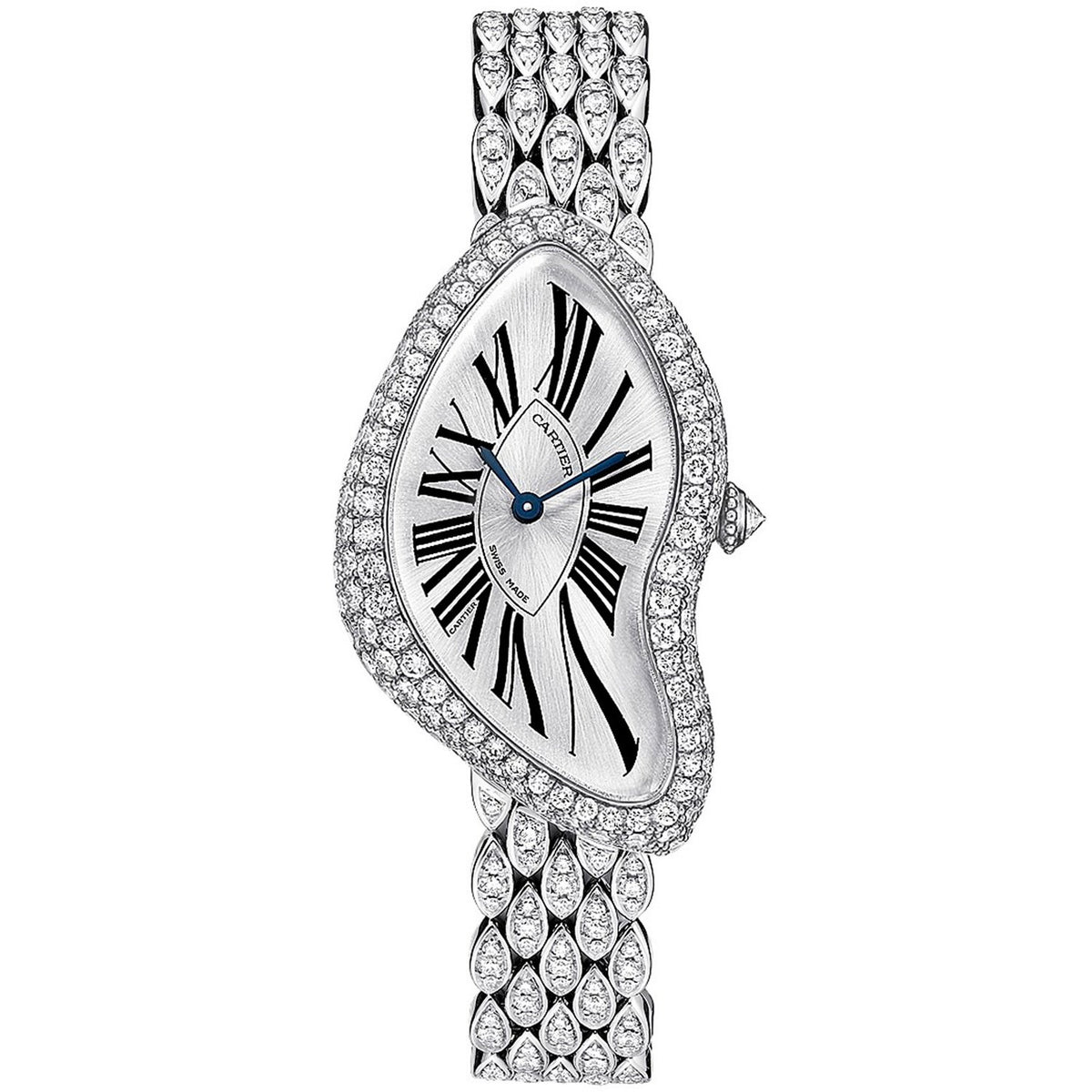 Cartier Women&#39;s WL420051 Tortue White Gold-Tone Stainless Steel Watch