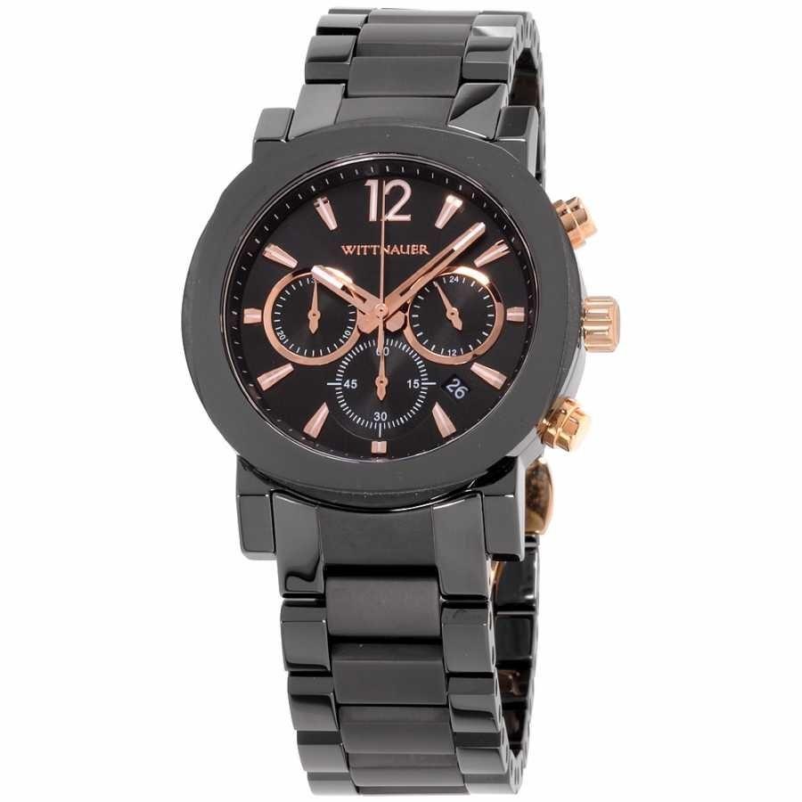 Wittnauer Men&#39;s WN3011 Aiden Chronograph Black Ceramic Watch