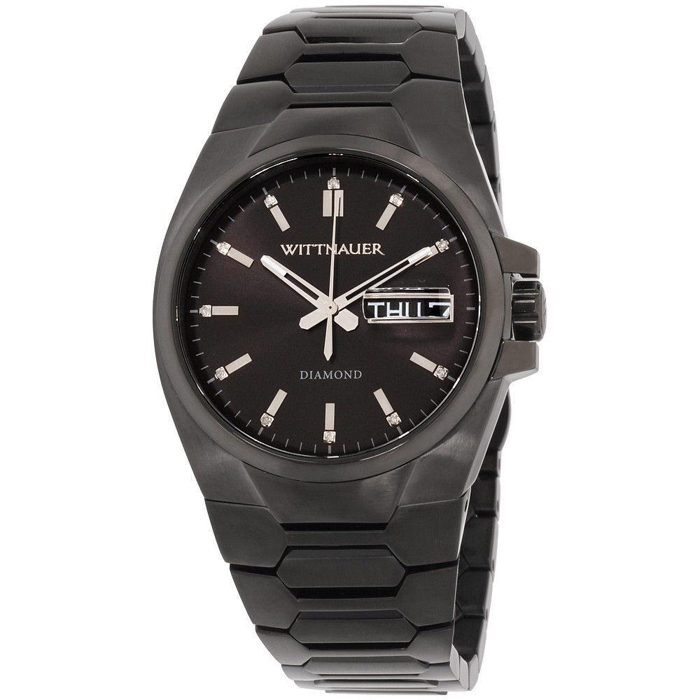 Wittnauer Men&#39;s WN3046 Brody Black Stainless Steel Watch