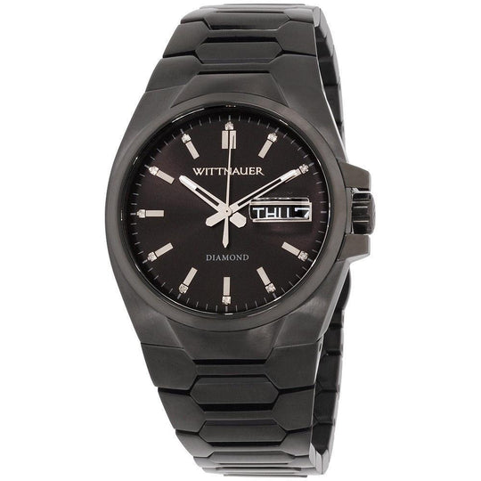 Wittnauer Men's WN3046 Brody Black Stainless Steel Watch
