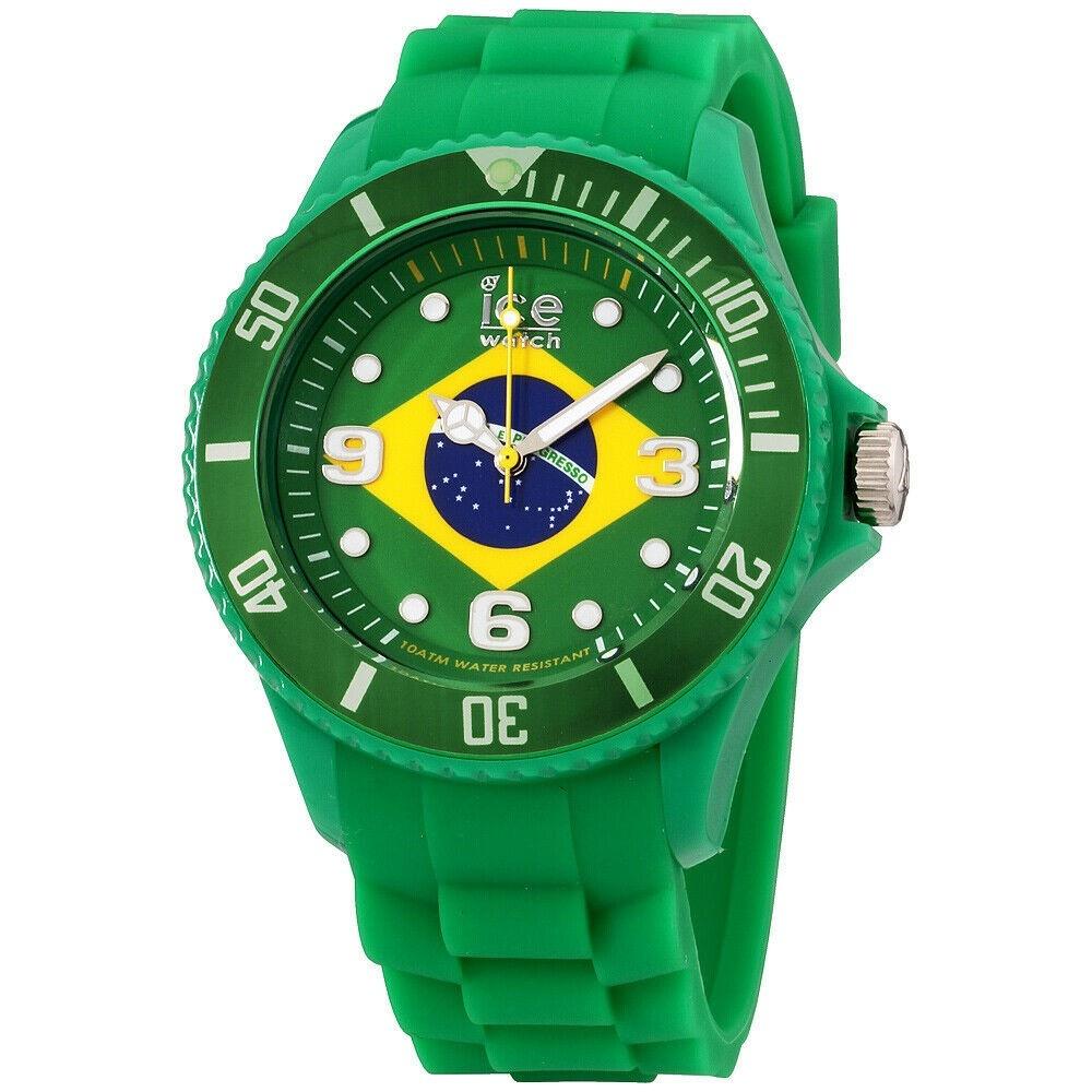 Ice Watch Unisex WO.BR.B.S.12 Ice-World Green Silicone Watch