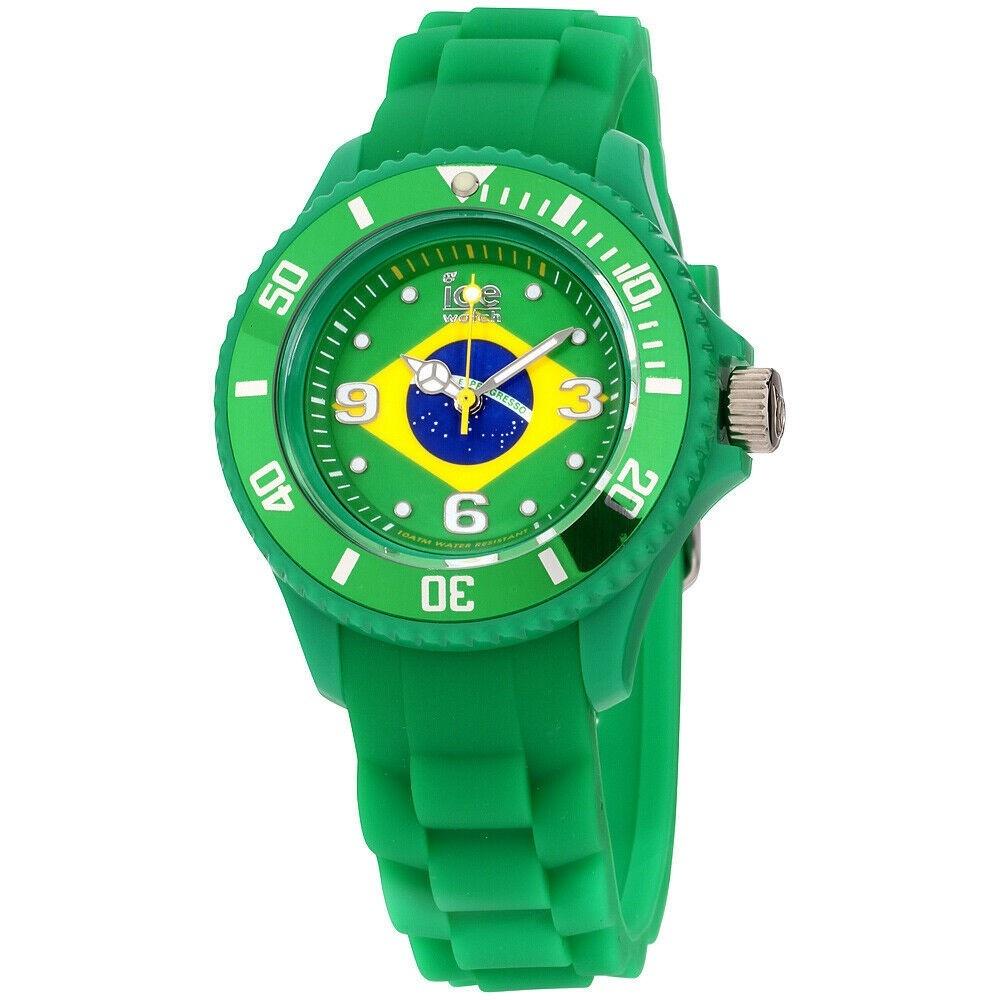Ice Watch Unisex WO.BR.S.S.12 Ice-World Green Silicone Watch