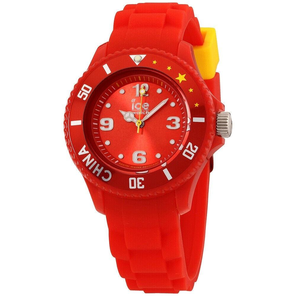 Ice Watch Unisex WO.CN.S.S.12 Ice-World Red Silicone Watch