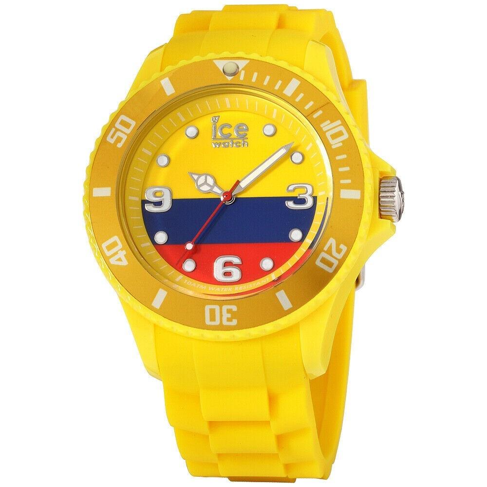 Ice Watch Unisex WO.CO.B.S.12 Ice-World Yellow Silicone Watch