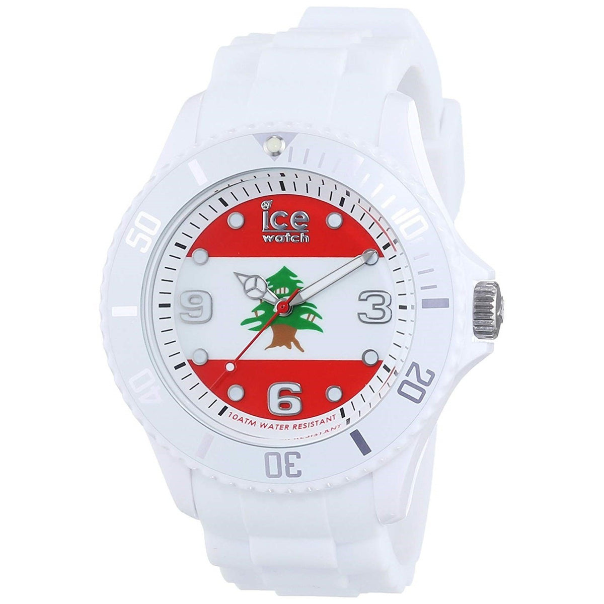 Ice Watch Men&#39;s WO.LB.B.S.12 Ice- World White Silicone Watch