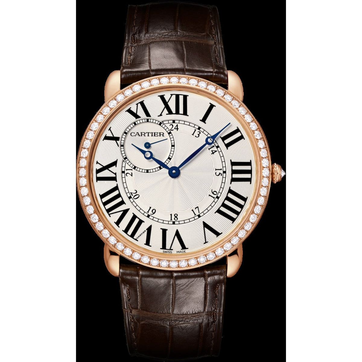Cartier Women's WR007001 Ronde Louis Brown Leather Watch