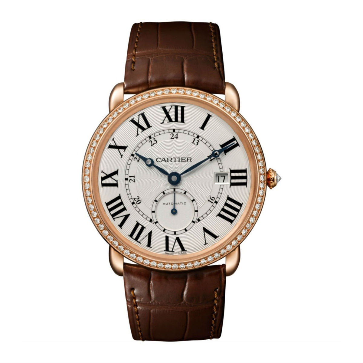 Cartier Women's WR007017 Ronde Louis Brown Leather Watch