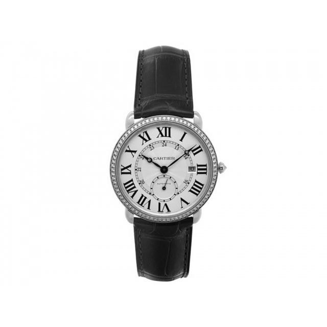 Cartier Women's WR007018 Ronde Louis Black Leather Watch