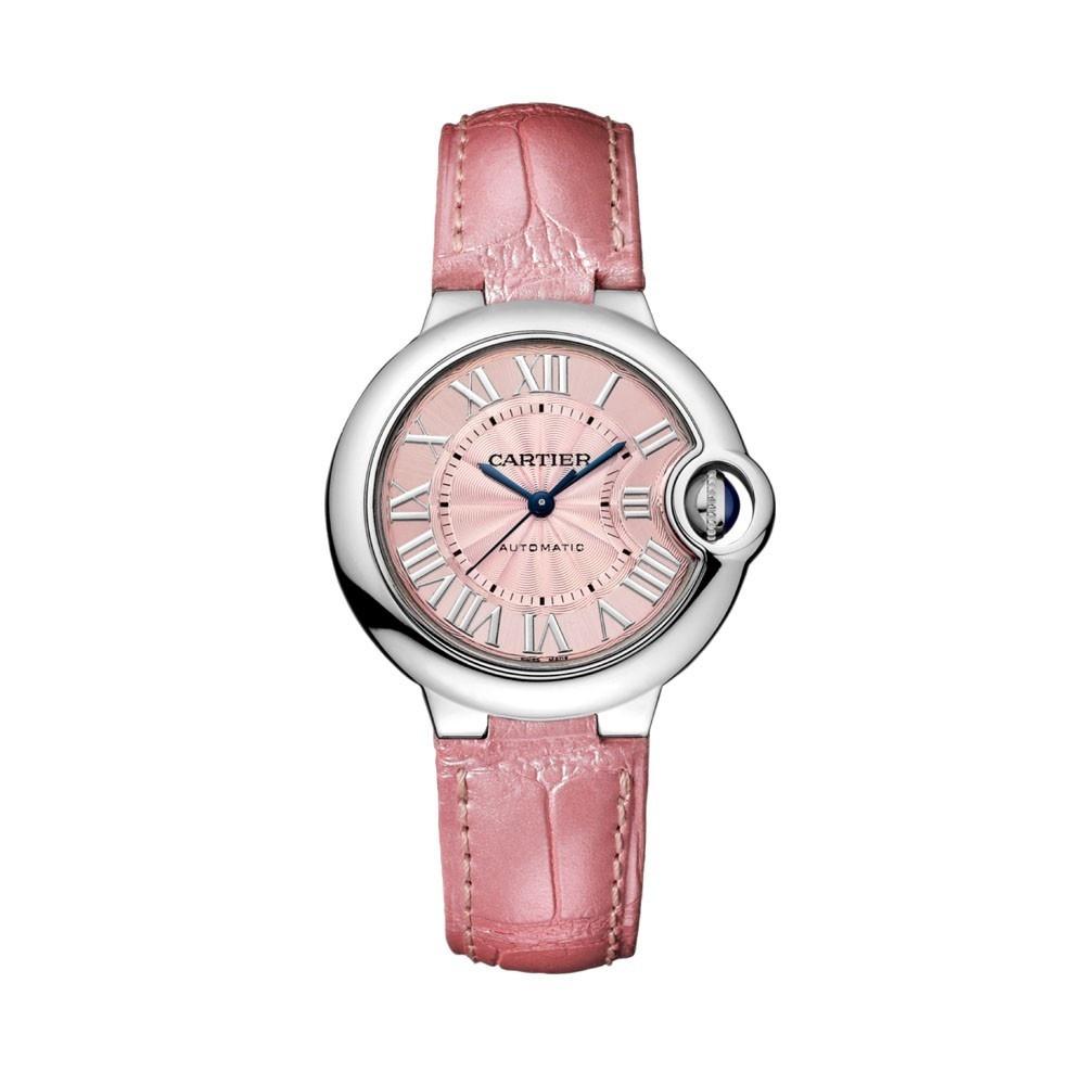 Cartier Women&#39;s WSBB0002 Ballon Bleu Pink Leather Watch