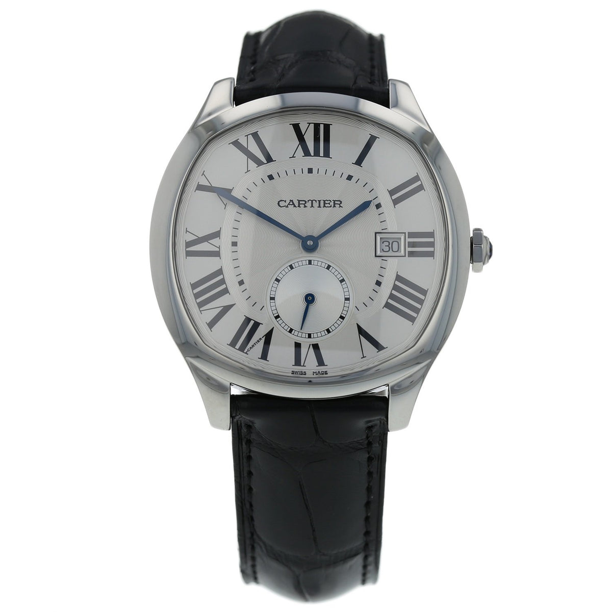 Cartier Men's WSNM0004 Drive De Cartier Black Leather Watch