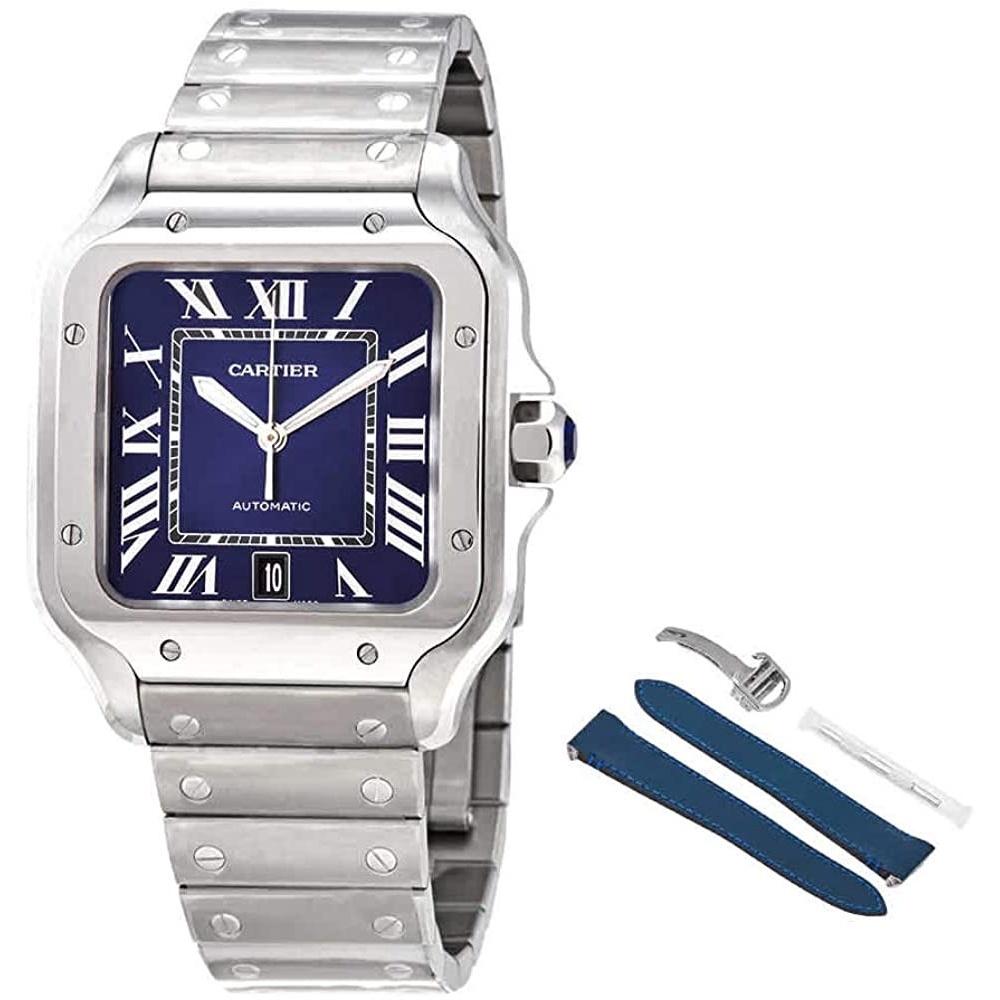 Cartier Men&#39;s WSSA0013 Santos de Cartier Stainless Steel Watch