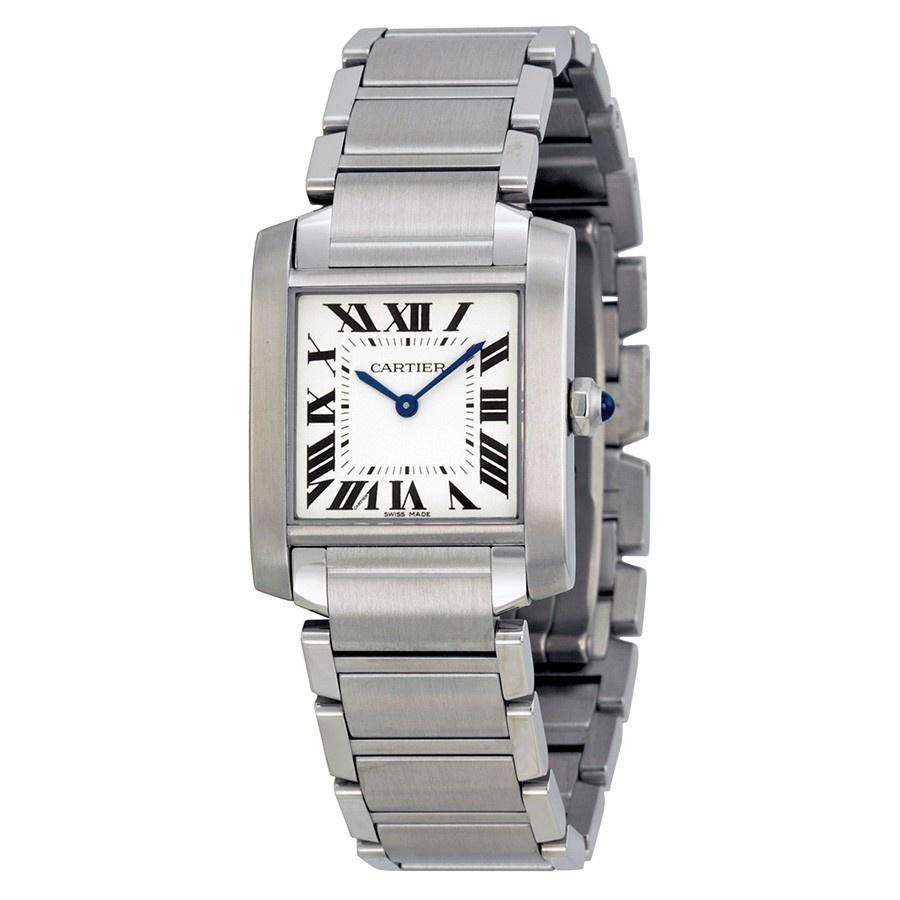 Cartier Women&#39;s WSTA0005 Tank Francaise Stainless Steel Watch