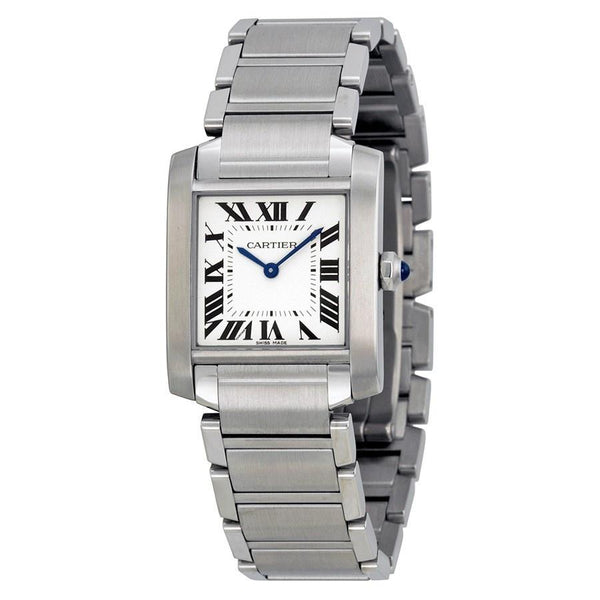 Cartier Women's WSTA0005 Tank Francaise Stainless Steel Watch - Bezali
