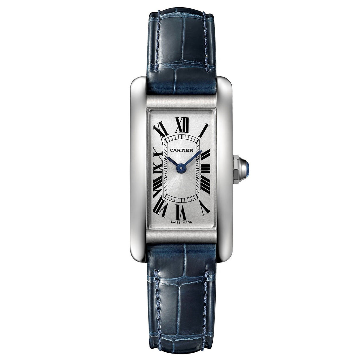 Cartier Women's WSTA0016 Tank Blue Leather Watch