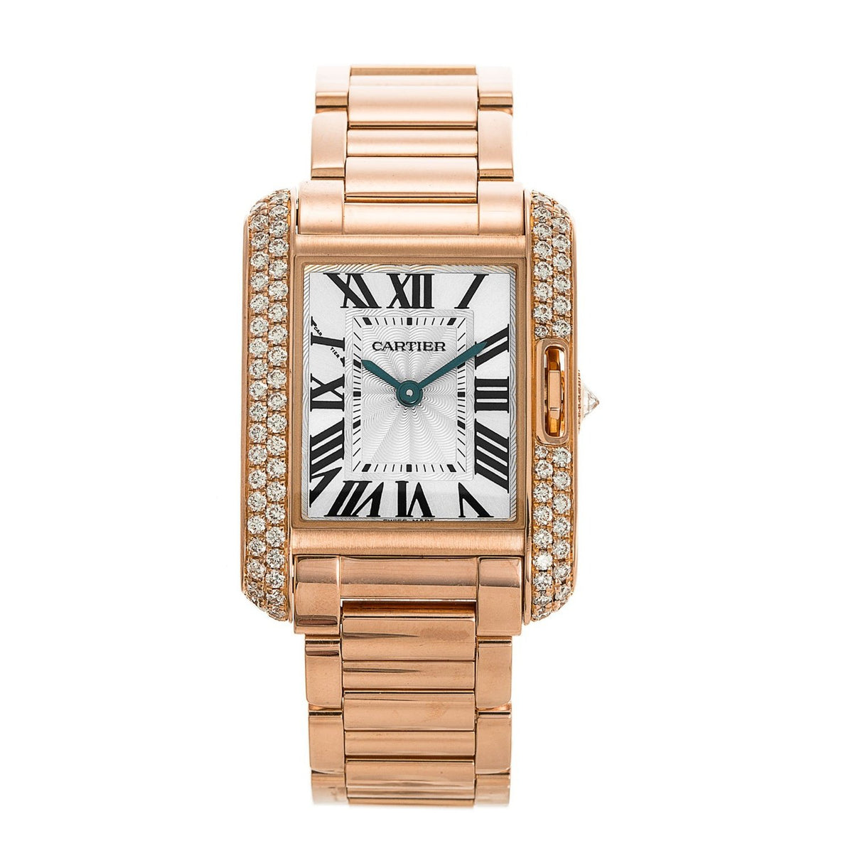 Cartier Women's WT100002 Tank Rose Gold-Tone Stainless Steel Watch