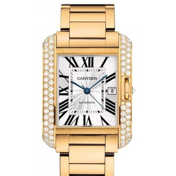 Cartier Men&#39;s WT100007 Tank Gold-Tone Stainless Steel Watch