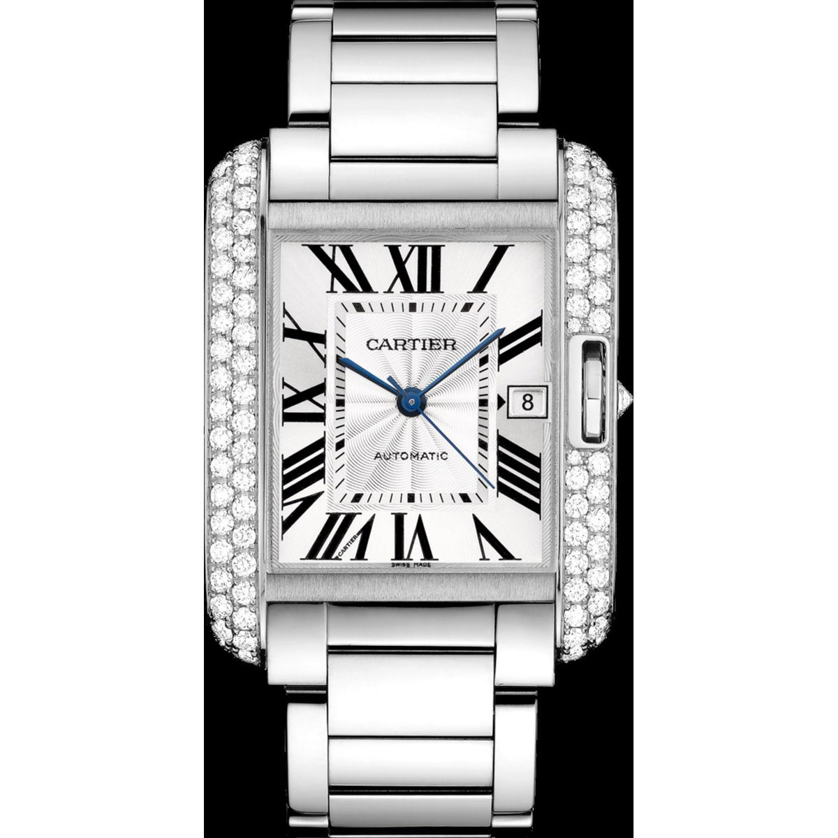Cartier Men&#39;s WT100010 Tank Stainless Steel Watch