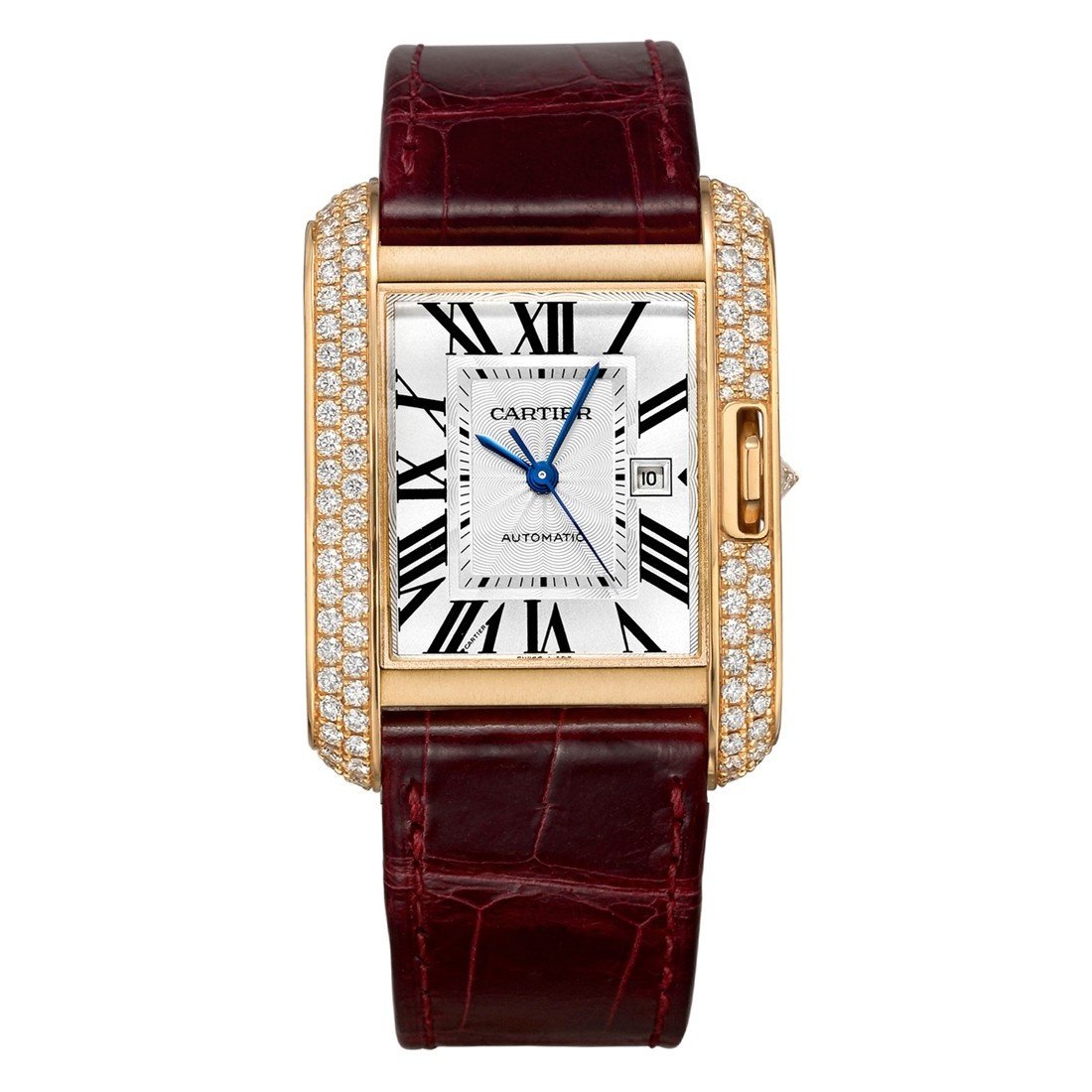 Cartier Women's WT100016 Tank Red Leather Watch